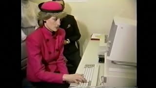 Princess Diana uses a computer, speaks Latin and buys clothes in Vienna, Austria