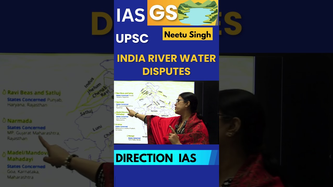 India River Water Disputes  #upsc #directionias #ias