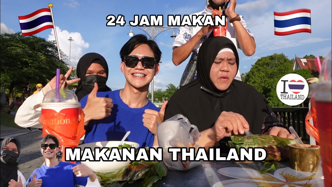 24 JAM AKIDDOS MAKAN MAKANAN THAILAND 😋 BERSAMA ANIS ADIK KESAYANGAN ?🤣