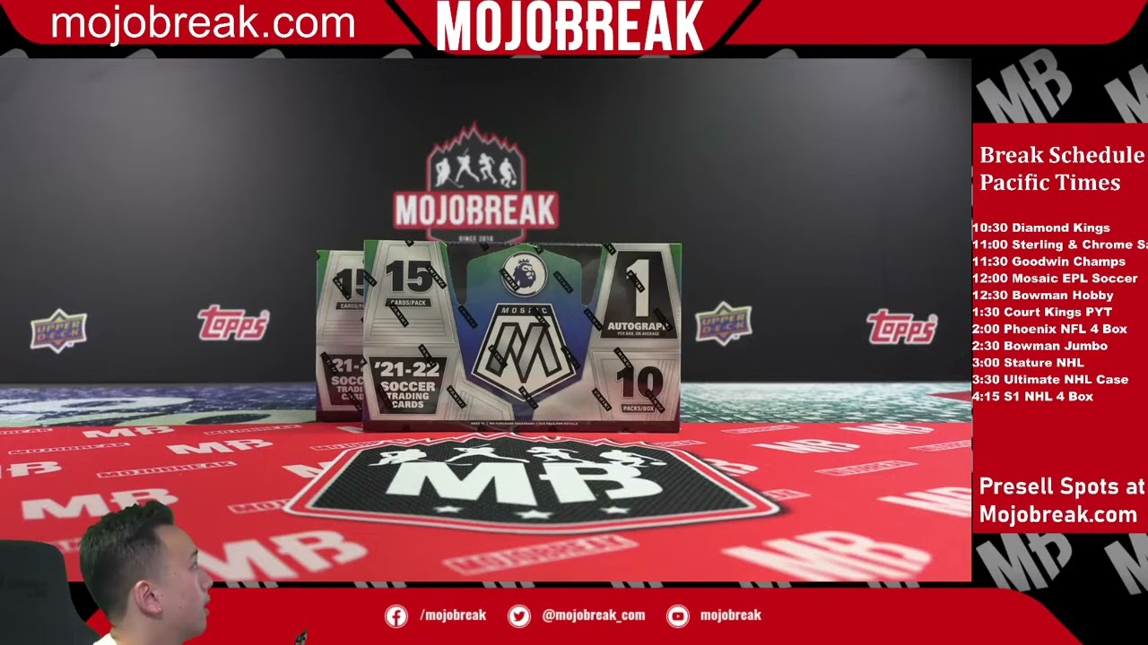 DRAW: 21/22 MOSAIC PREMIER LEAGUE SOCCER 2 BOX RT #6