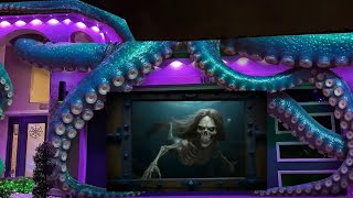 Illumibot Projection Mapping for Halloween: Octopus Tentacles, Shark, and Skeleton Mermaid 