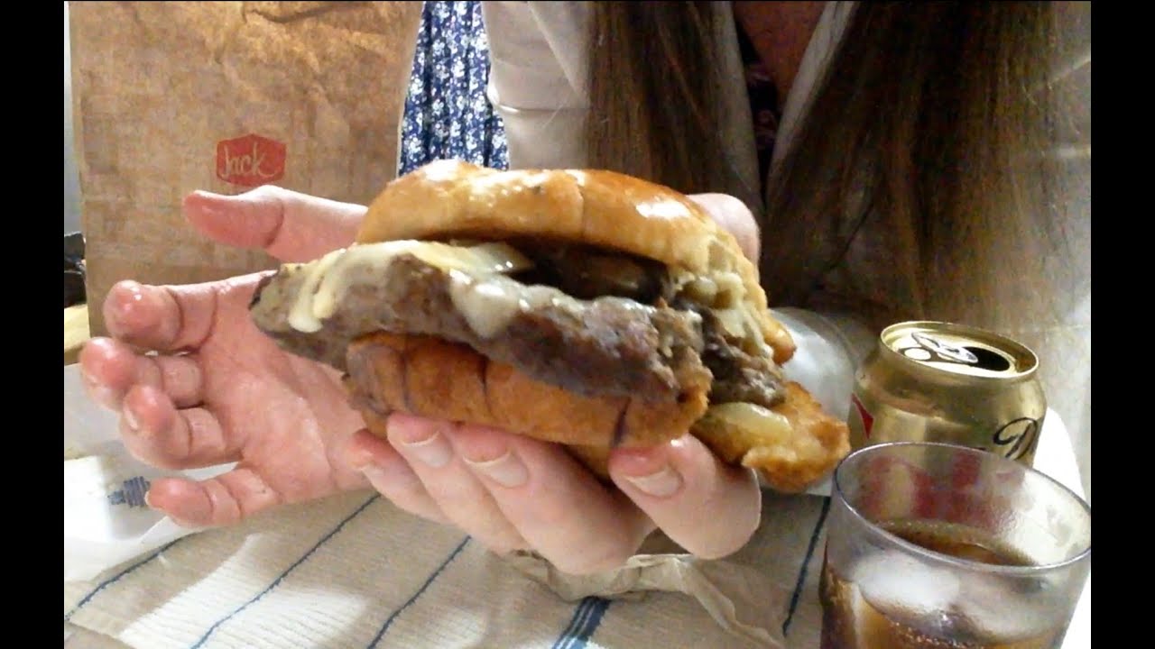 Portobello Mushroom Buttery Jack, Review, Info, Jack in the Box, ASMR