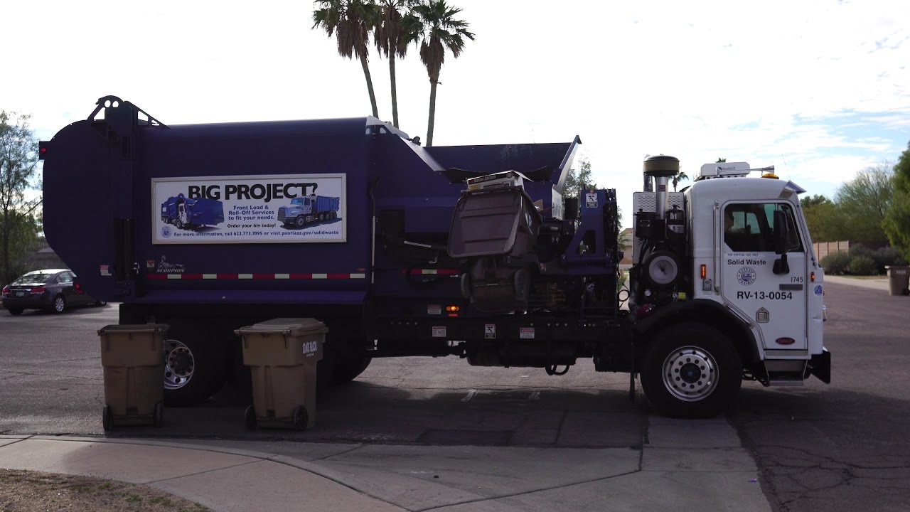 City of Peoria ⇨ DaDee Scorpion ASL Recycle Truck 1745 - YouTube