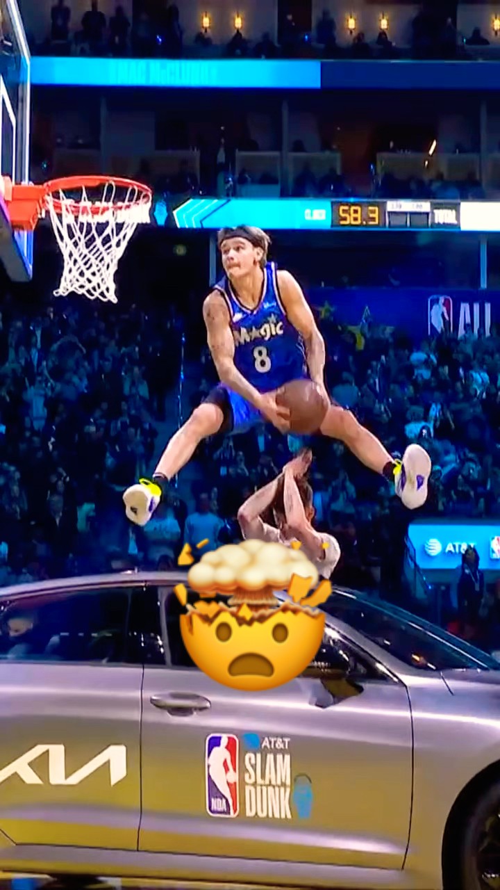 Mac McClung dunks over a Kia! #KiaK5 #ATTSlamDunk