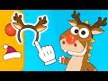 Aprende con Eddie a disfrazarte de Rodolfo el Reno 🦌 Eddie el dinosaurio es el reno de Papa Noel