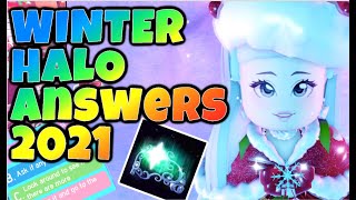 ALL 7 WINTER HALO ANSWERS ROYALE HIGH 2021 || Royale High Fountain Answers Roblox