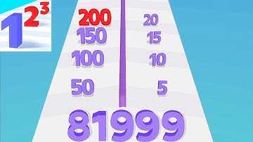 Number Master 3D : Number Run 2048 in MAX LEVEL | Level up Numbers (New Update , ASMR) PART - 01