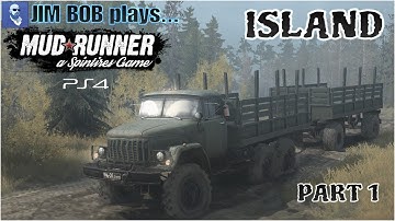 Mudrunner: Spintires PS4 Edition - Multiplayer: Island (Part 1/3)