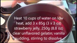 how to make giant gummy jello pudding car