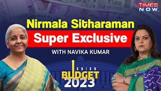 LIVE : Nirmala Sitharaman's Exclusive Post Budget Discussion With Navika Kumar | Times Now