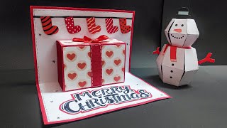 Handmade Christmas Pop Up Card Ideas | DIY Christmas Card | How To Make Christmas Greeting Card