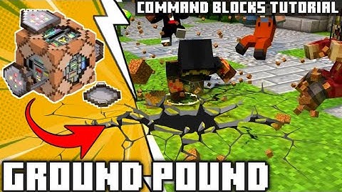 Minecraft Bedrock Ground Pound Power | Command Blocks Tutorial
