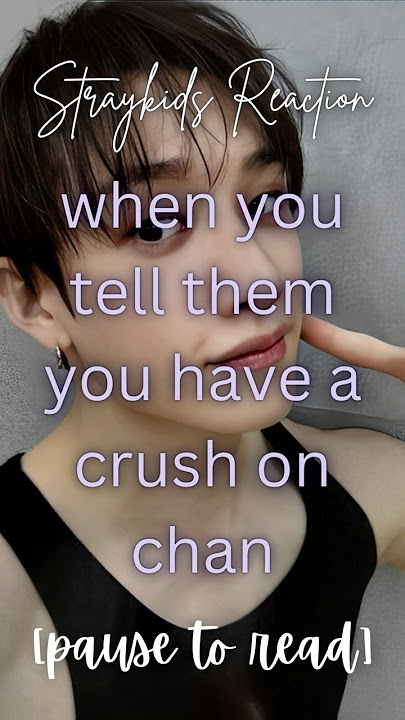 [Straykids Reaction] when you tell them you have a crush on chan 🐺👅