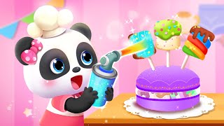Baby Panda's Ice Cream Truck | Princess Cake | Gameplay Video | BabyBus Games screenshot 3