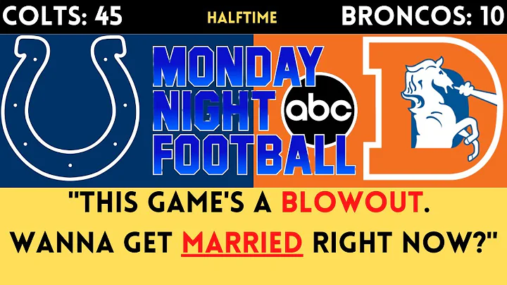 The CRAZIEST HALFTIME in Monday Night Football HIS...
