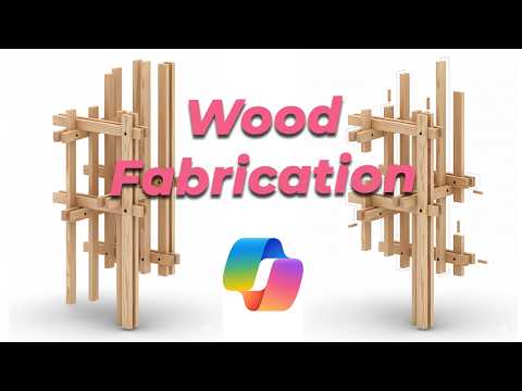 Tutorial output for Wood Fabrication: Co-Pilot & Grasshopper Workflows