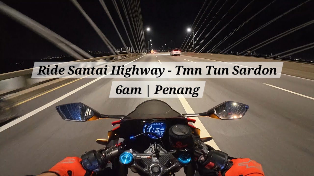 Ride Santai Highway Penang | Honda CBR250RR | Solo | Puresound v1