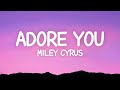 Miley cyrus  adore you lyrics