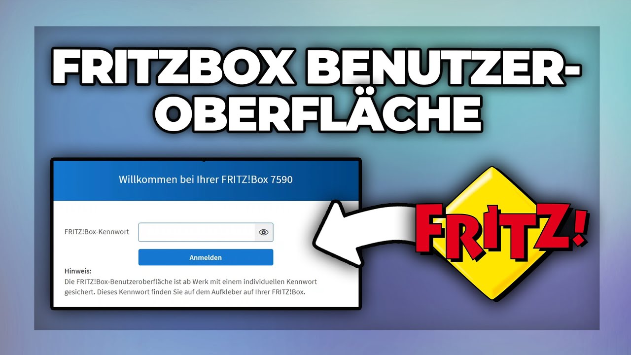 FritzBox Benutzeroberfläche und Einstellungen aufrufen - Tutorial - YouTube