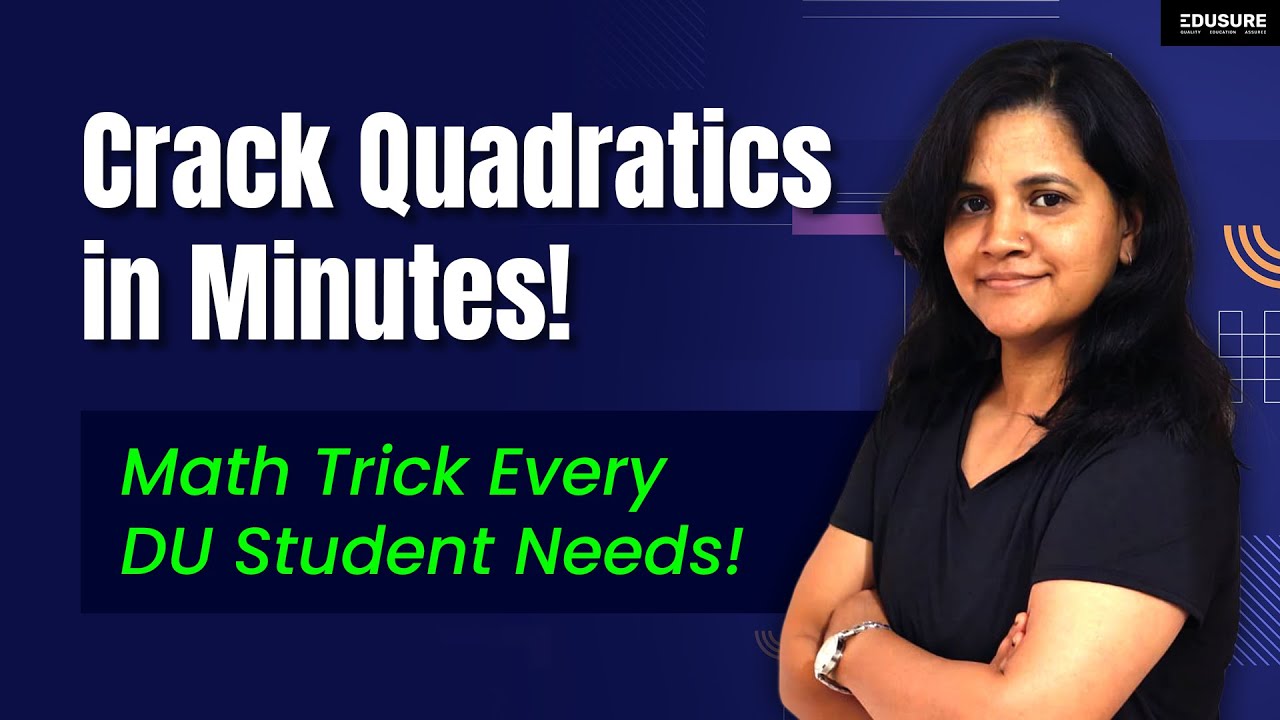 MME1 | Quadratic Function | Mathematical Methods for Economics | DU B.A Economics