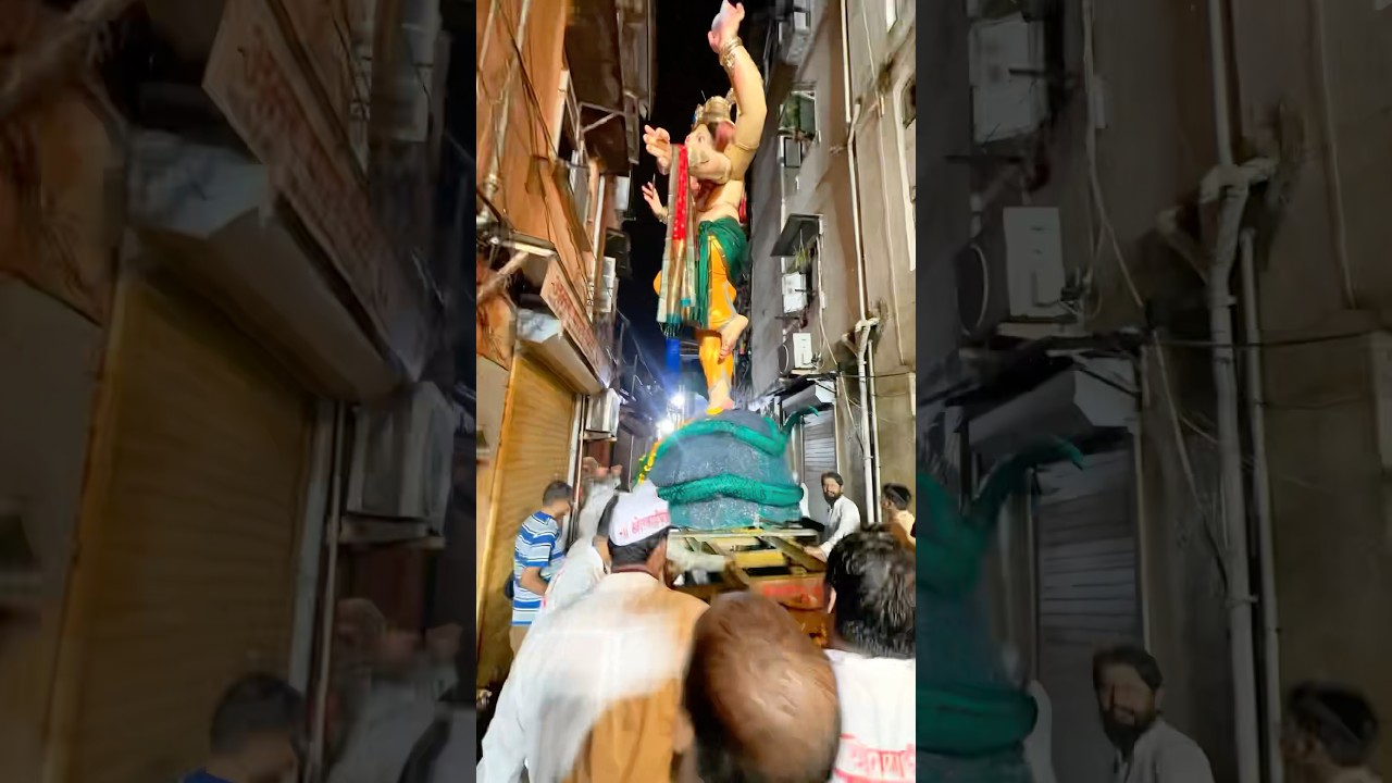 360 rolling Bappa khetwadicha maharaja #ganpatibappamorya #bappa