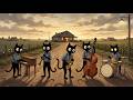The Whole Road to Ourselves. Black Cats Warm Vintage Noir Jazz for a Slow Golden Day