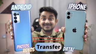How to Transfer Data Android to iPhone & iPhone to Android - Photos, Videos & Data (Free in 2022)