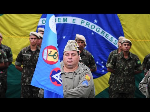 Formatura marca entrega da boina e celebra feitos da FEB na 12ª Cia E Cmb L em Pinda