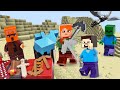 Видео игры - Стив Майнкрафт Лего выбирает оружие! - Игры битвы. Эндер Дракон и мобы Minecraft Lego