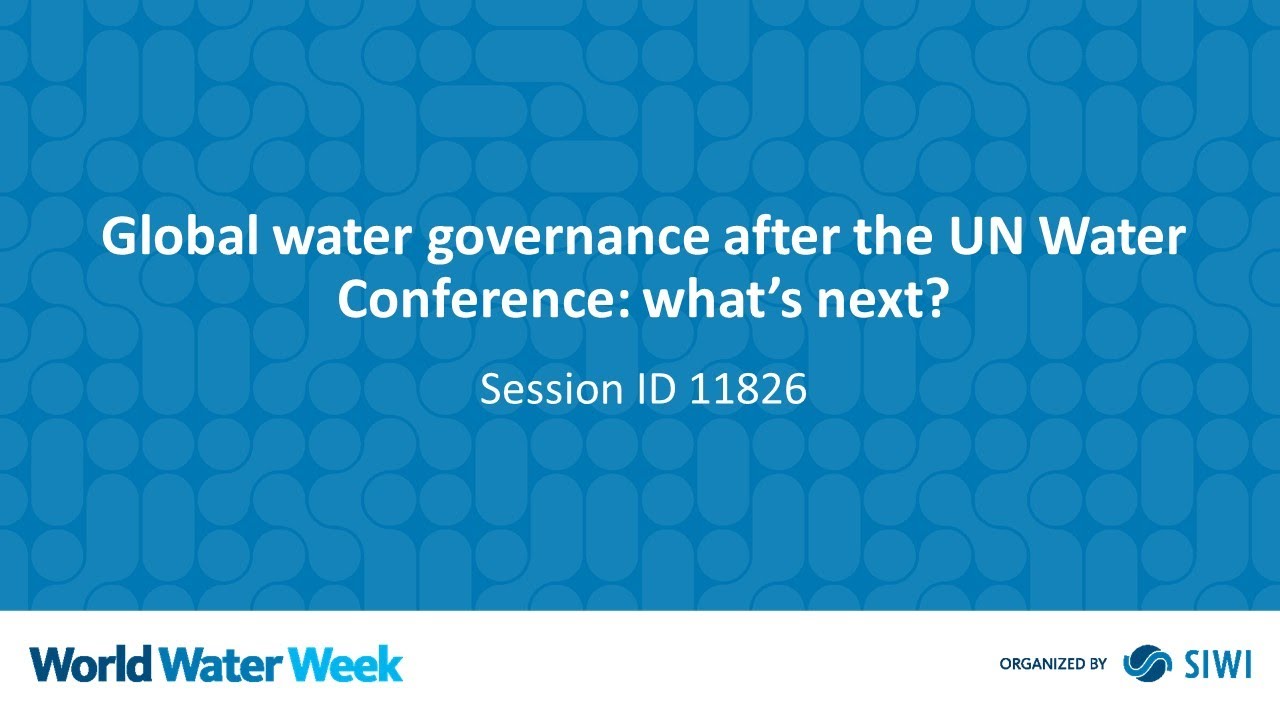 11826 Global water governance after the UN Water Conference: what’s next?