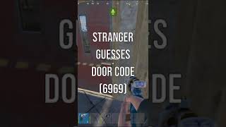 Famous He guessed our DOOR CODES! (6969) - Rust #shorts Wealth