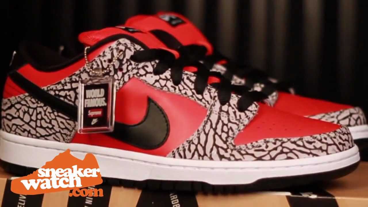 Exclusive: Nike Dunk SB Low "Supreme" 2012 Review - YouTube