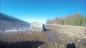 Warthog AIFV custom RC conversion getting its tracks wet