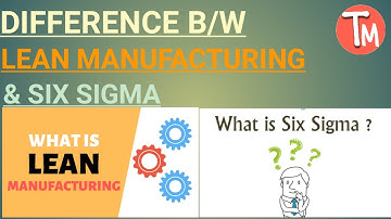 Lean Manufacturing VS Six Sigma ! Difference between lean manufacturing & six sigma