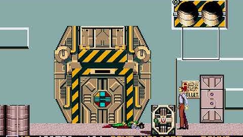 Gameplay snippet : Rolling Thunder 2 : Stage 6 : Mega drive