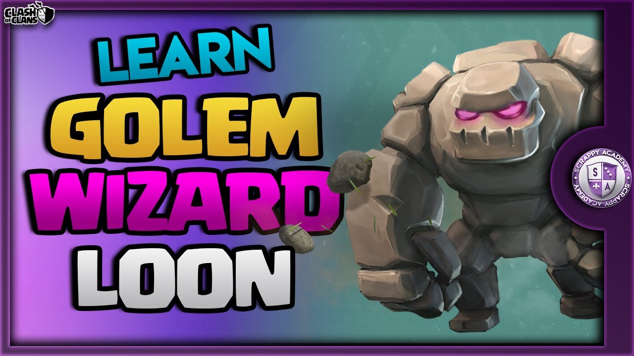 How to GoWiLoon [Golem Wizard Loon] | TH8 Attack Strategy in Clash of Clans