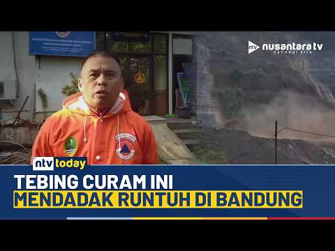 Detik-Detik Longsor di Bandung Barat, Tebing Ambruk Hantam Proyek PLTA | NTV TODAY