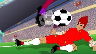 SUPA STRIKAS - S01 E07 - Instinct Extinct - Football Cartoon | MOONBUG KIDS - Superheroes