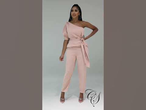 Gracelynn One Shoulder Jumpsuit - YouTube