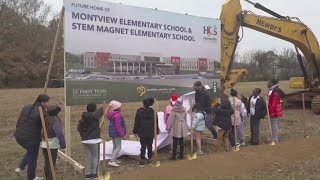 School officials, students break ground on new Montview Elementary School and STEM Magnet School
