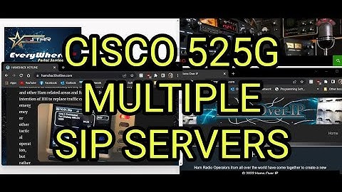 CISCO 525G- 4 SERVERS ,Hamshack Hotline , Freestar. Amateur Wire, Hams Over IP