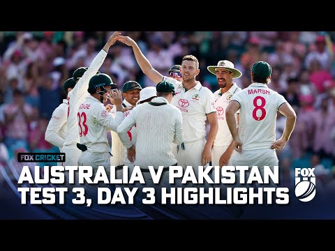 Australia v Pakistan - Third Test, Day 3 Highlights I 05/01/24 I Fox Cricket