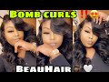 HOW TO GET BOMB CURLS WITH A FLAT IRON ! | DOES BEAUHAIR CURLS ? | AMAZON HAIR | QUANNAH KING