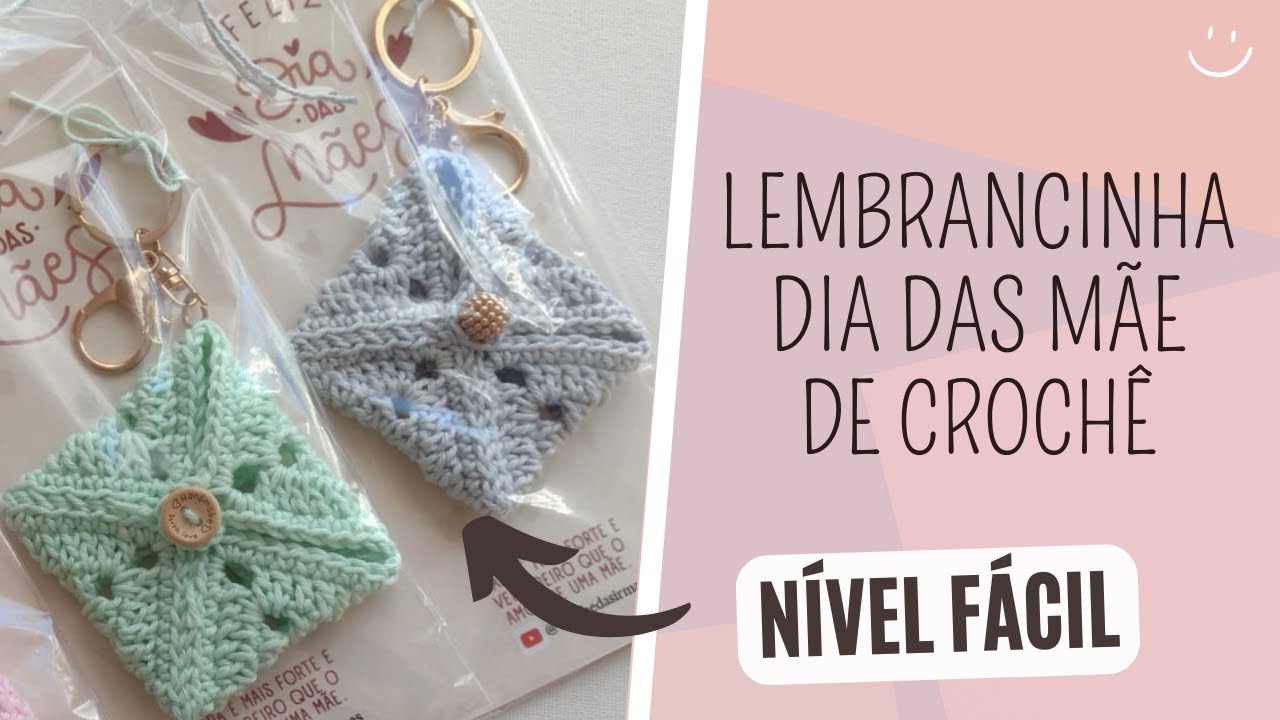 lembrancinha para o dia das mães de crochê SUPER FÁCIL para Iniciantes ...