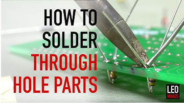 How to Solder Through Hole parts (it