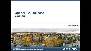 OpenZFS 2.3 Release by Brian Behlendorf