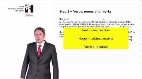 LSBF ACCA 10 STEPS TO PASS F5: STEP 3