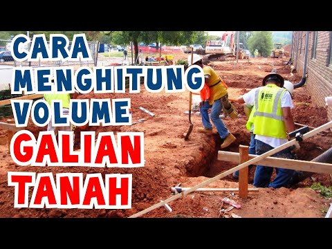 Video: Menghitung volume pekerjaan tanah. Pengembangan lubang dan parit