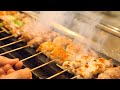 매일 신선한 닭을 ‘직접’ 손질합니다! 다양한 부위를 술과 함께 즐기는 야키토리 오마카세 / 20 kinds of chicken skewers - Korean street food