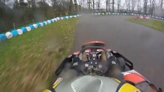 Karting Eefde (natte baan) Circuit verkenning / Track guide. Rondetijd: 45,83s.